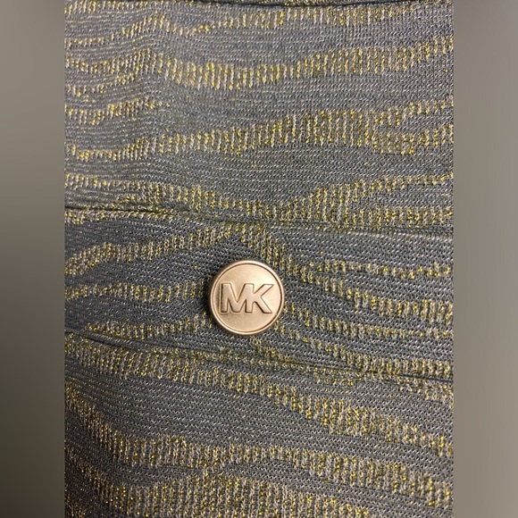 Michael Kors Army Green Shimmer Pencil Skirt, Medium, New - Picture 5 of 9